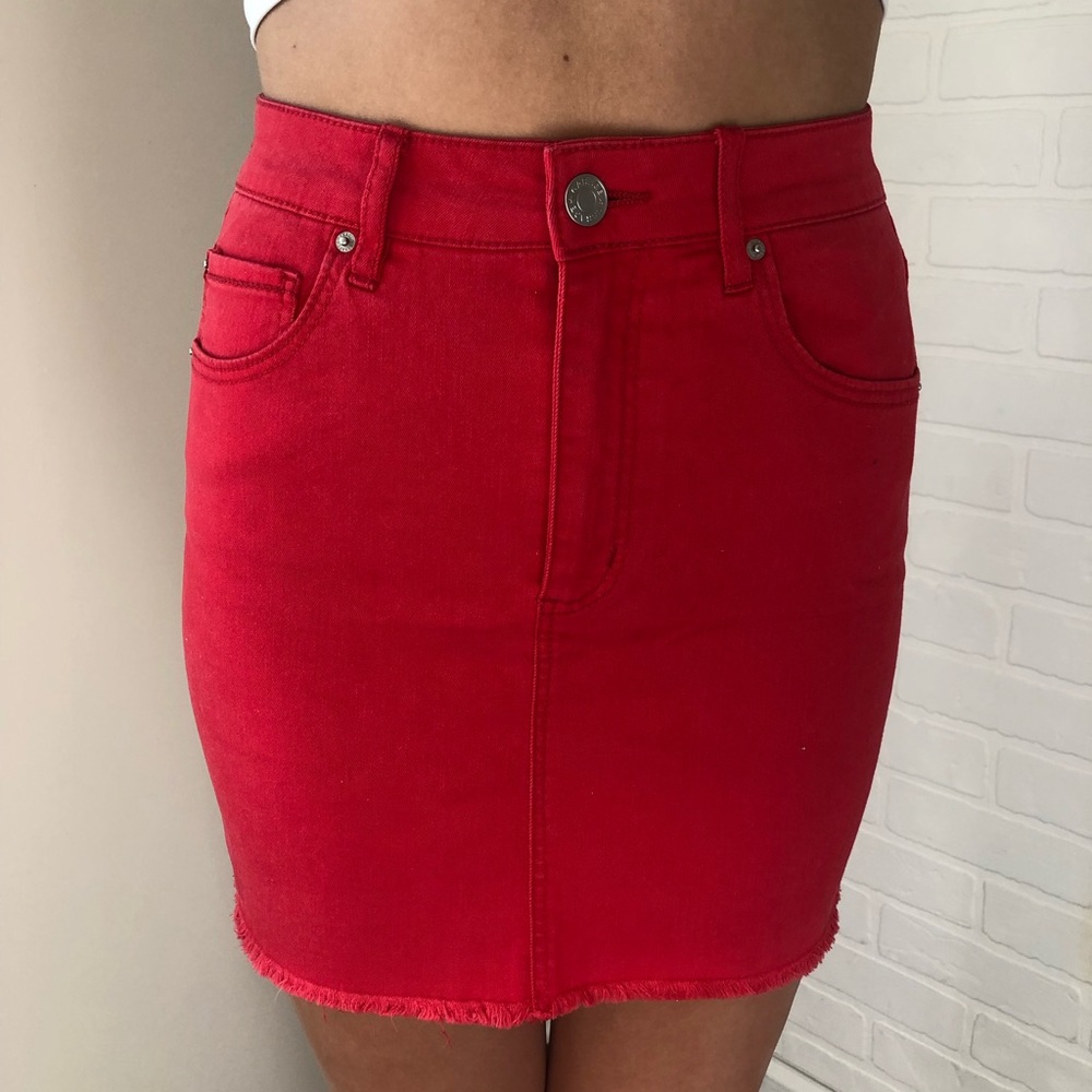 Red Mini Skirt